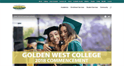 Desktop Screenshot of goldenwestcollege.edu