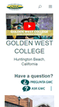 Mobile Screenshot of goldenwestcollege.edu